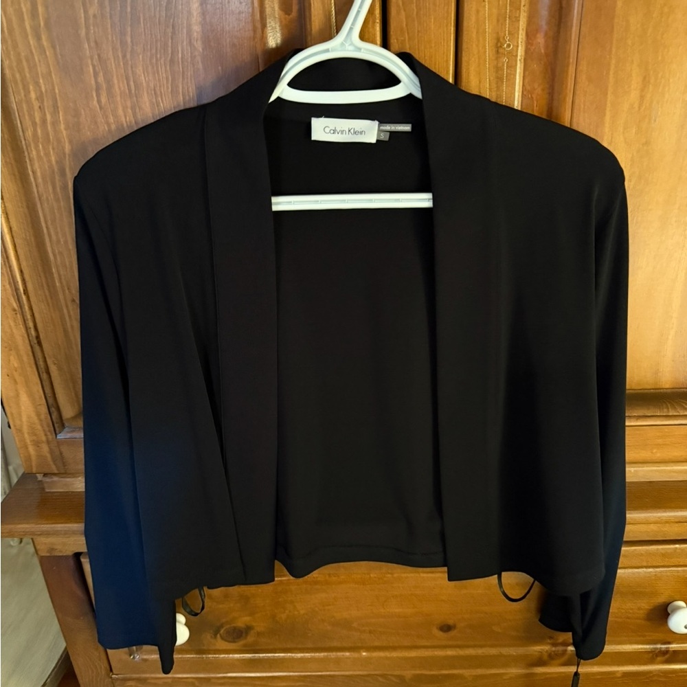 Calvin Klein Black Blazer Elegant Suit Jacket